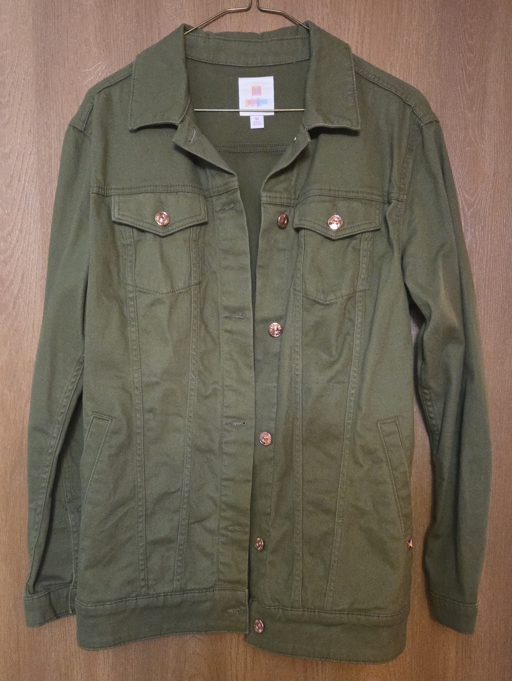 LuLaRoe Olive Green Jean Jacket